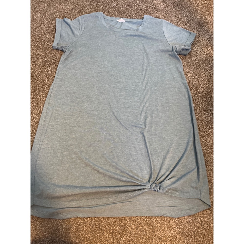 COTTON ON T Shirt Dress Blue Tie Front Short Sleeve Casual M M